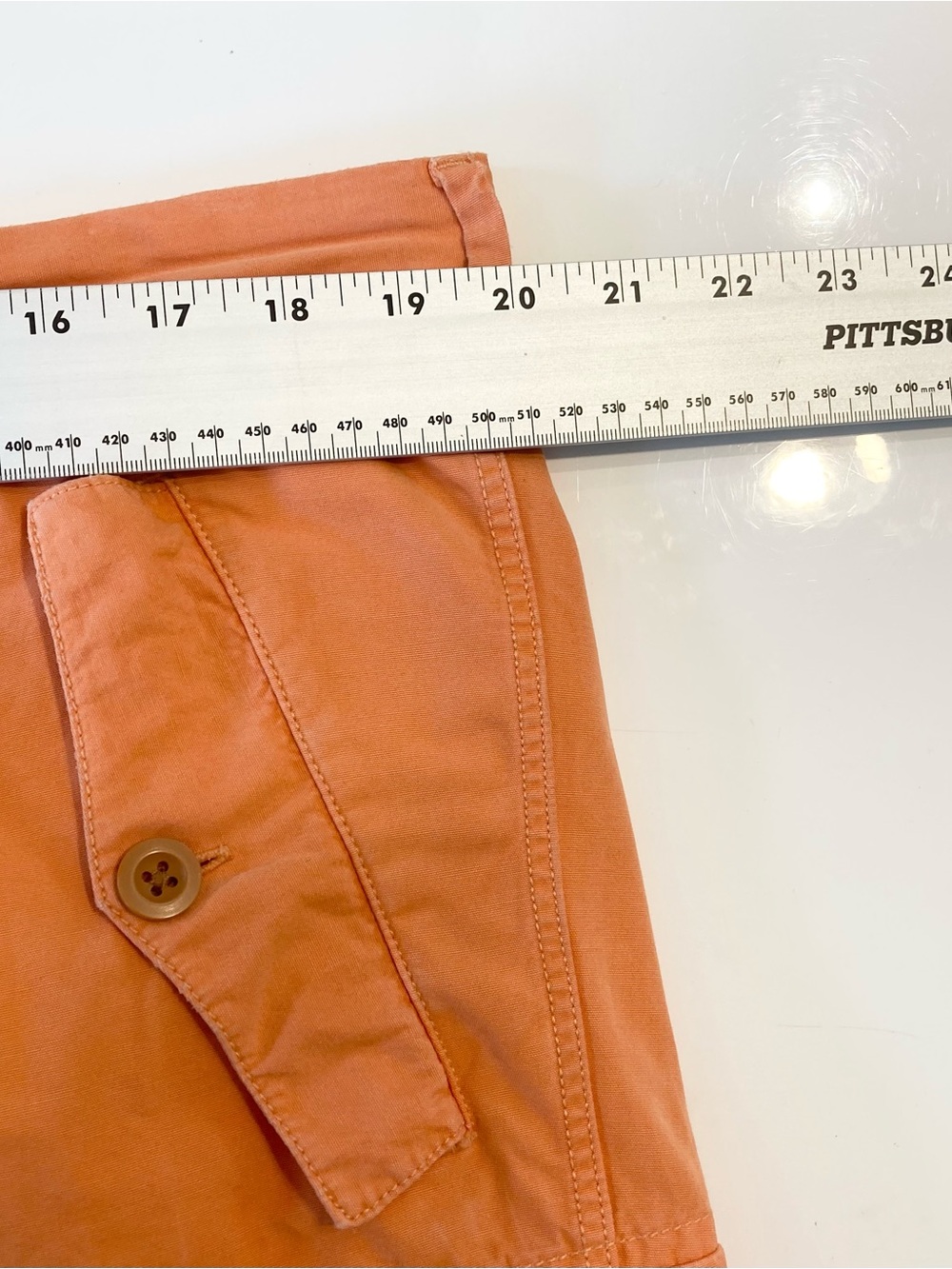POLO RALPH LAUREN Cargo Pants 36x32 Orange VTG Y2K Pockets Adjust-Tie-Hem - Picture 12 of 16